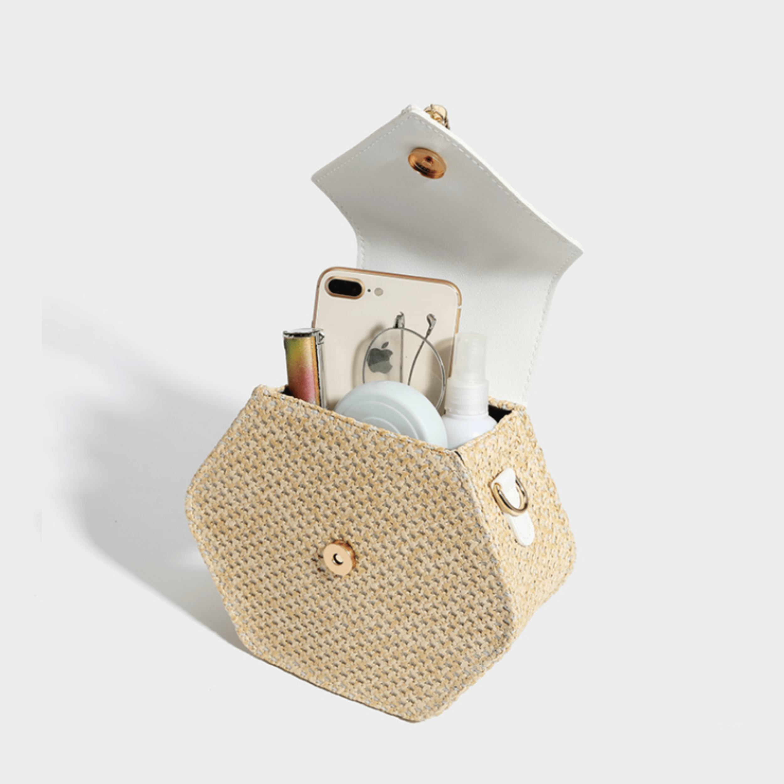 Summer Woven Crossbody Beach Bag
