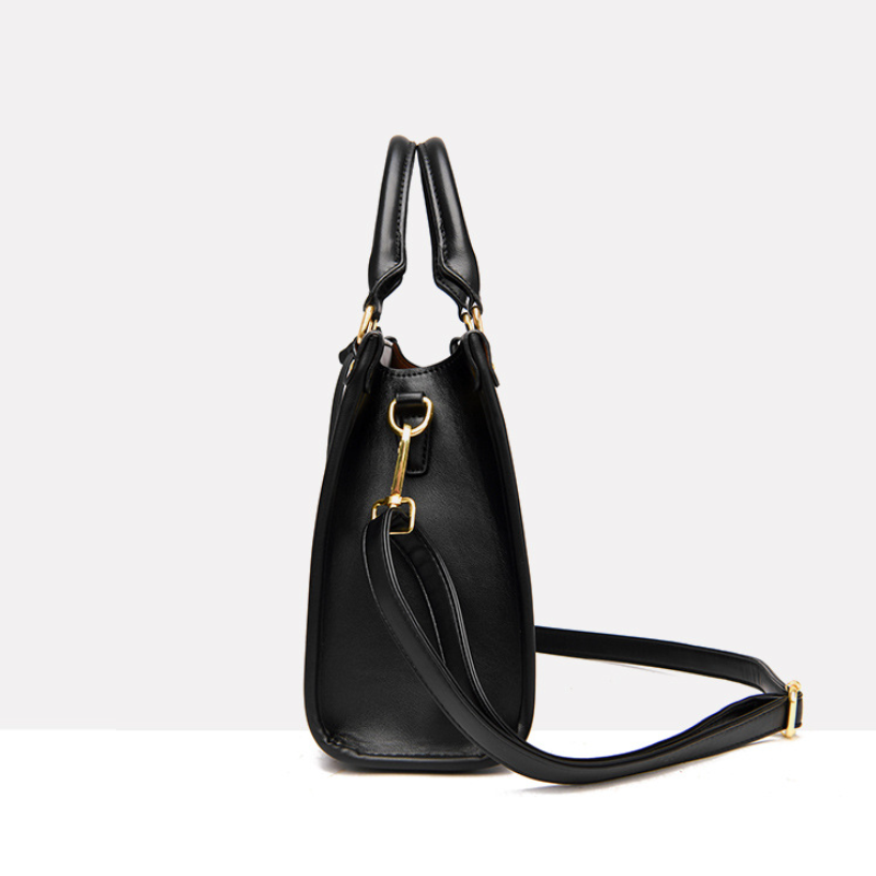 Urban Edge Striped Structured Women's Fashion Handbag