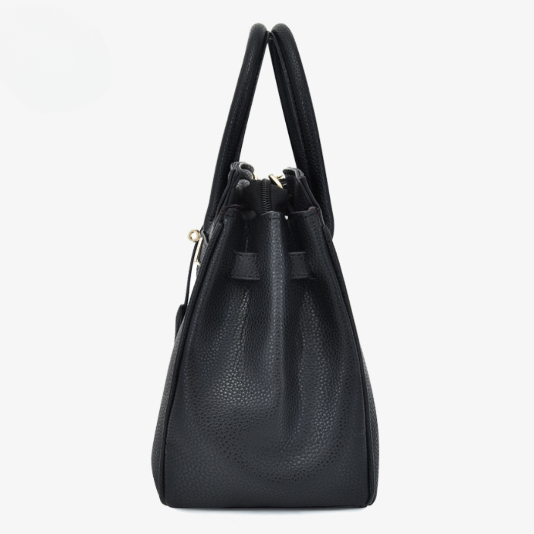 Platinum Style Solid Color Shoulder Fashion Handbag