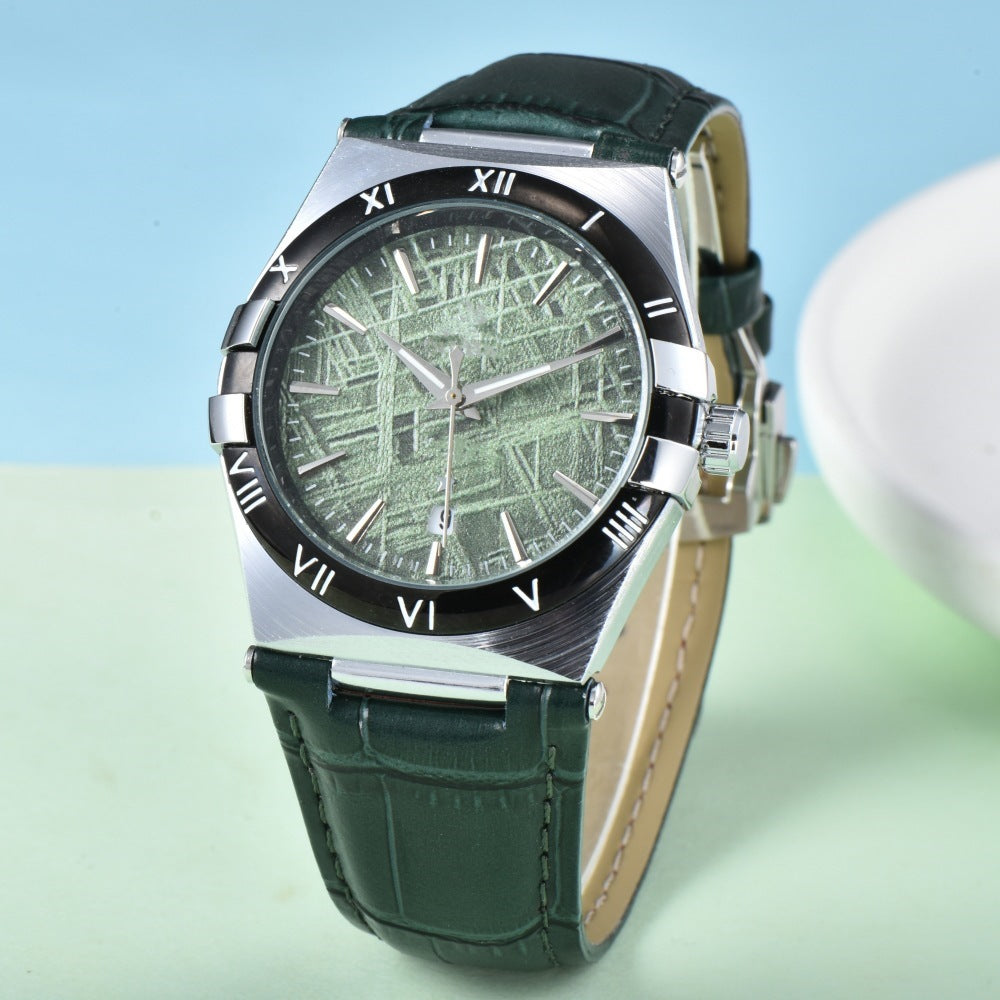 Slim Gold Date Watch