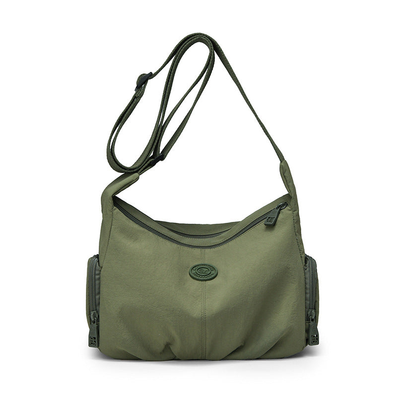 Pleated Nylon Casual Shoulder Bag
