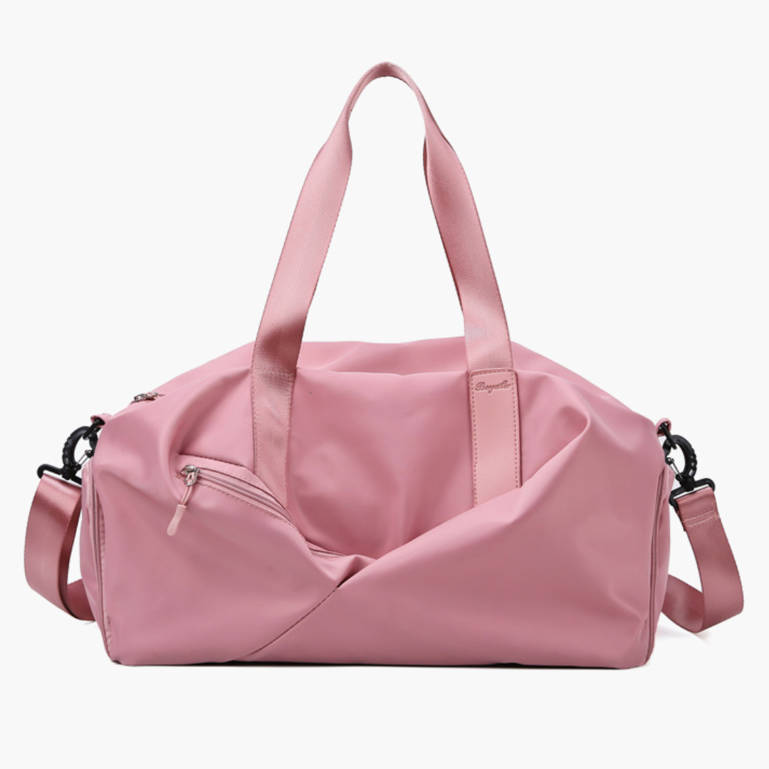 Large Capacity Canvas Gym Duffle Bag with Wet/Dry Separation