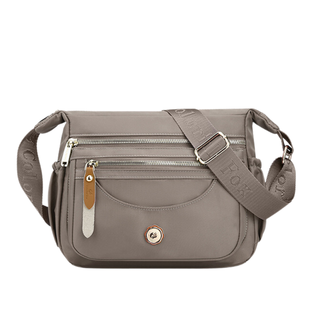 Autumn nylon multi-pocket water-resistant crossbody bag
