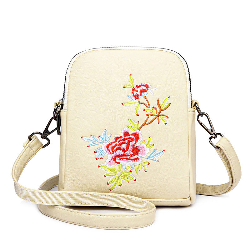 Floral Charm Crossbody Bag