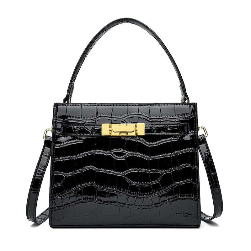 Serpentine Clasp Handbag
