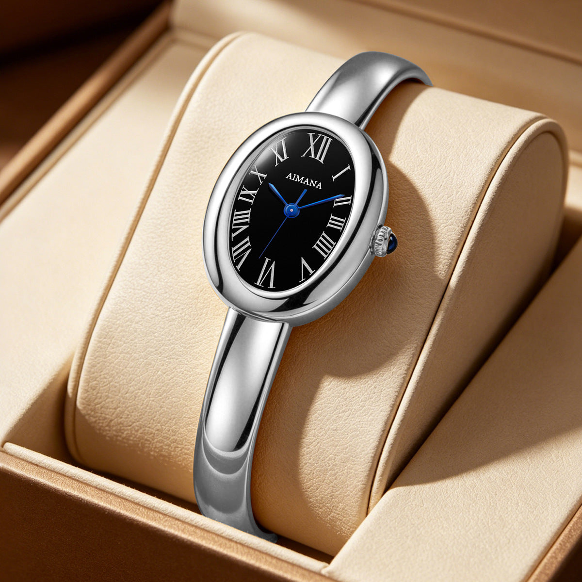 Roman Oval Bangle Watch
