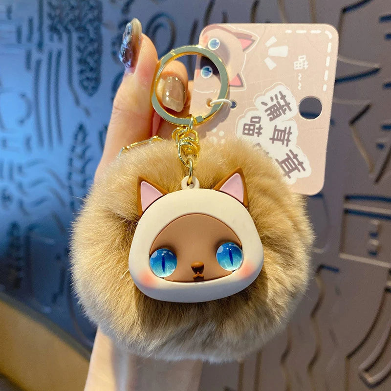 Fluffy Whisker Bag Charm