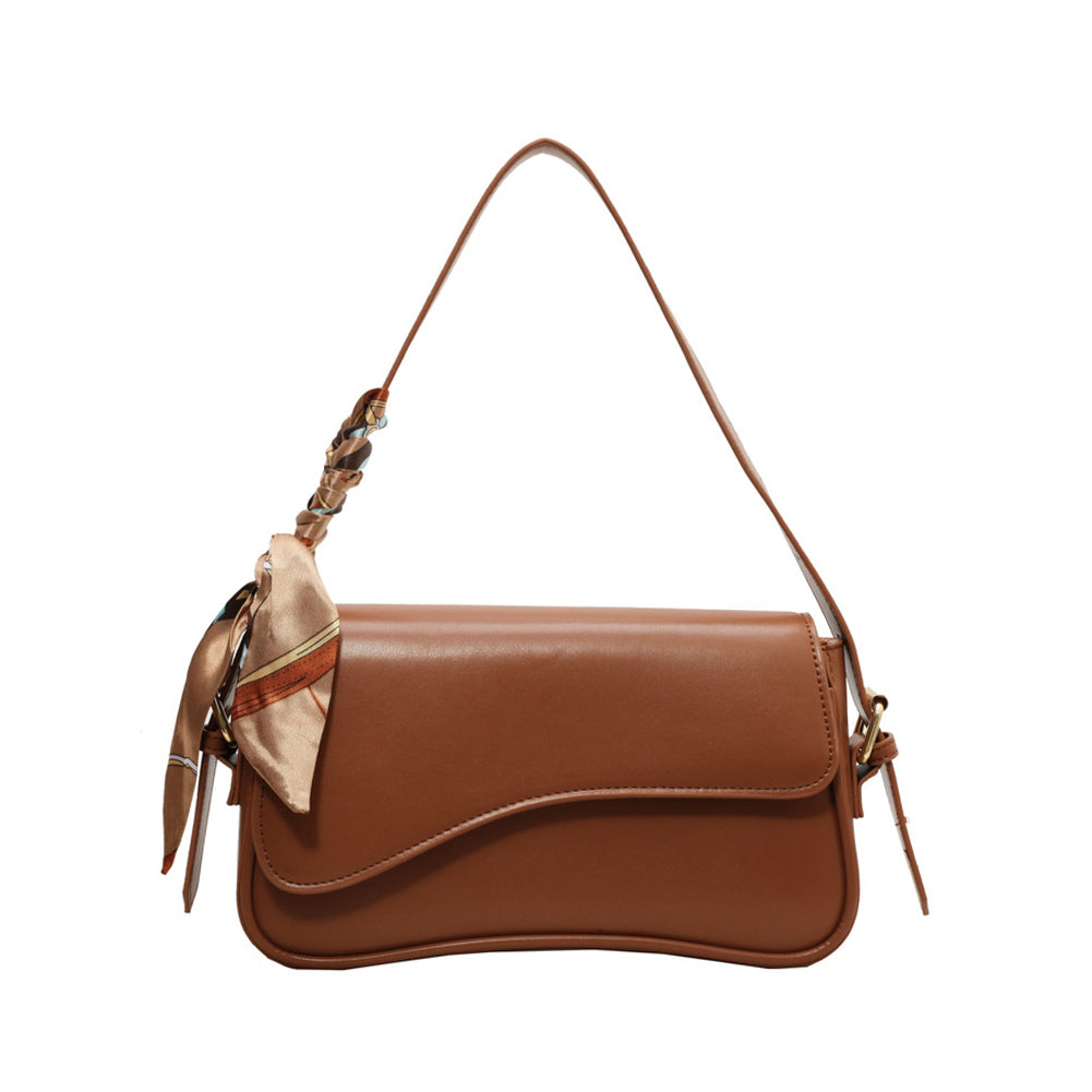 Textured Niche Autumn Shoulder Crossbody Square Bag