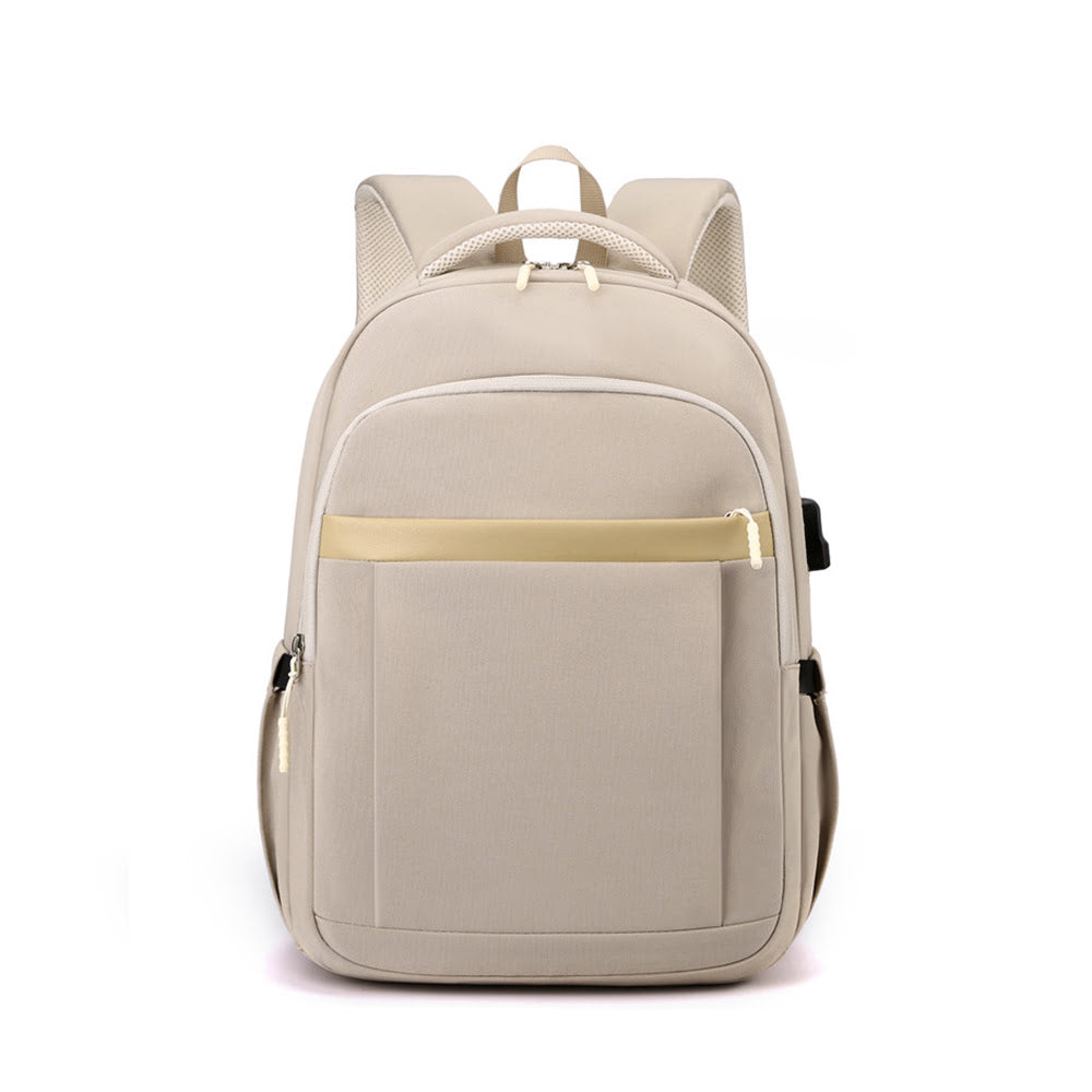 USB Charging Large Capacity Nylon School Travel Backpack