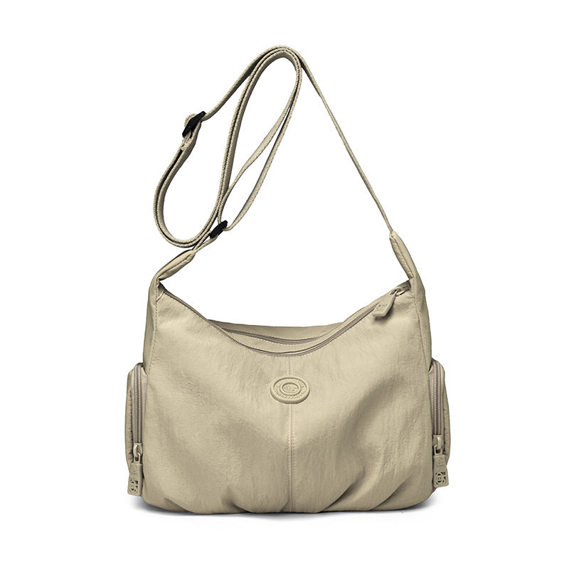 Pleated Nylon Casual Shoulder Bag