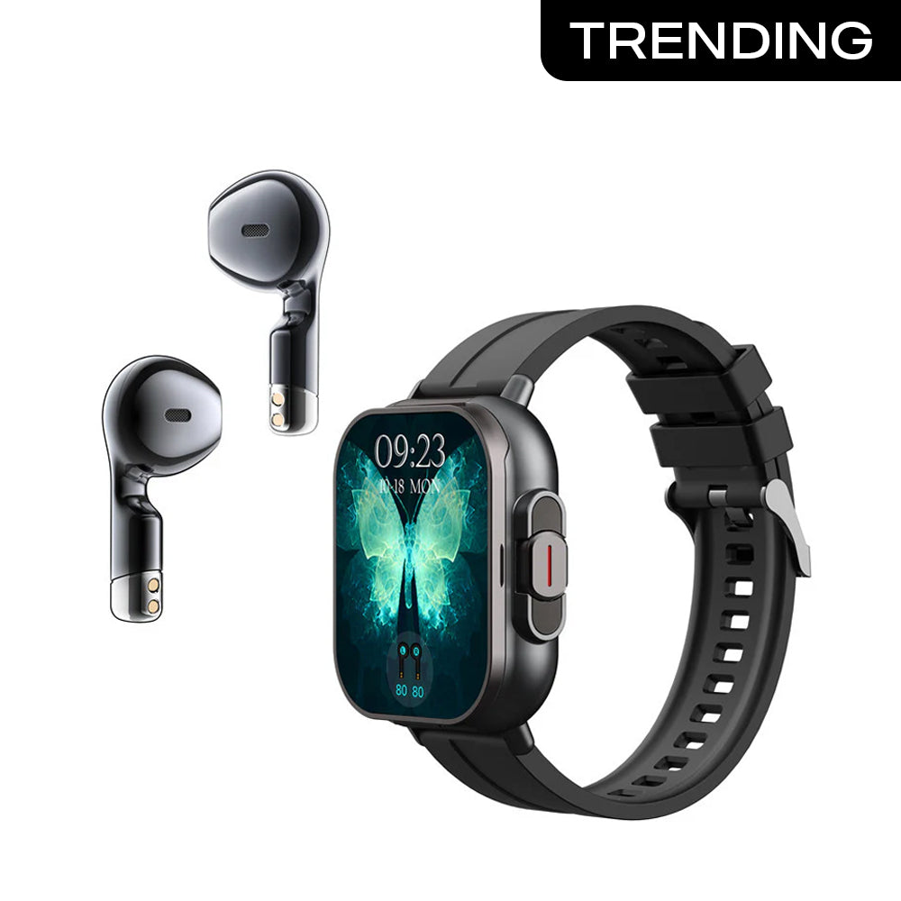 Smart Fit Pro Touch – 2-in-1 Smart Watch with Bluetooth Earbuds