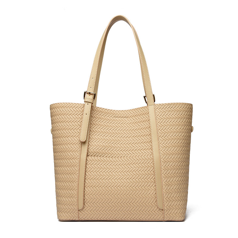 Woven Texture Classic Tote Bag