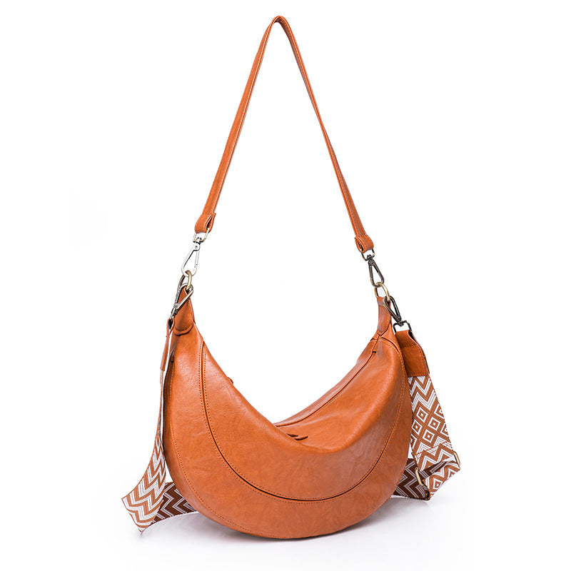 Crescent Style Large Capacity Shoulder Bag