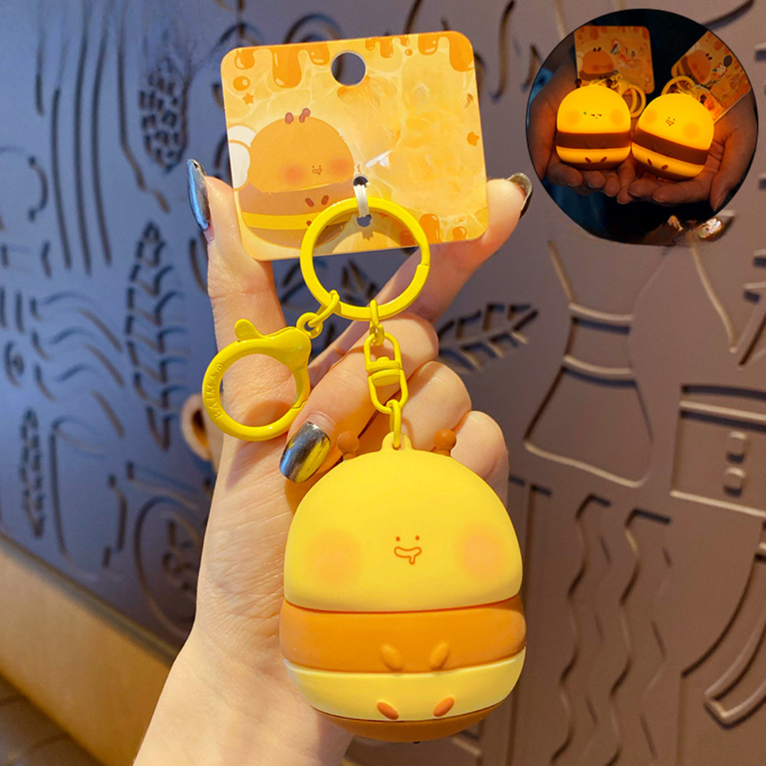 Glow Hive Bee Bag Charm