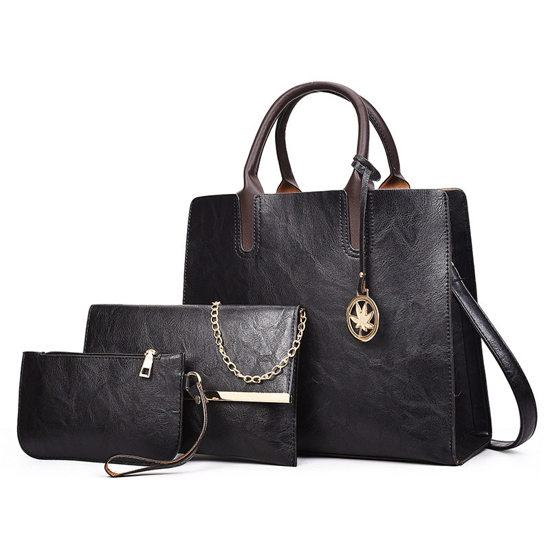 Soft Leather Niche Style Multi-Piece Bag Set