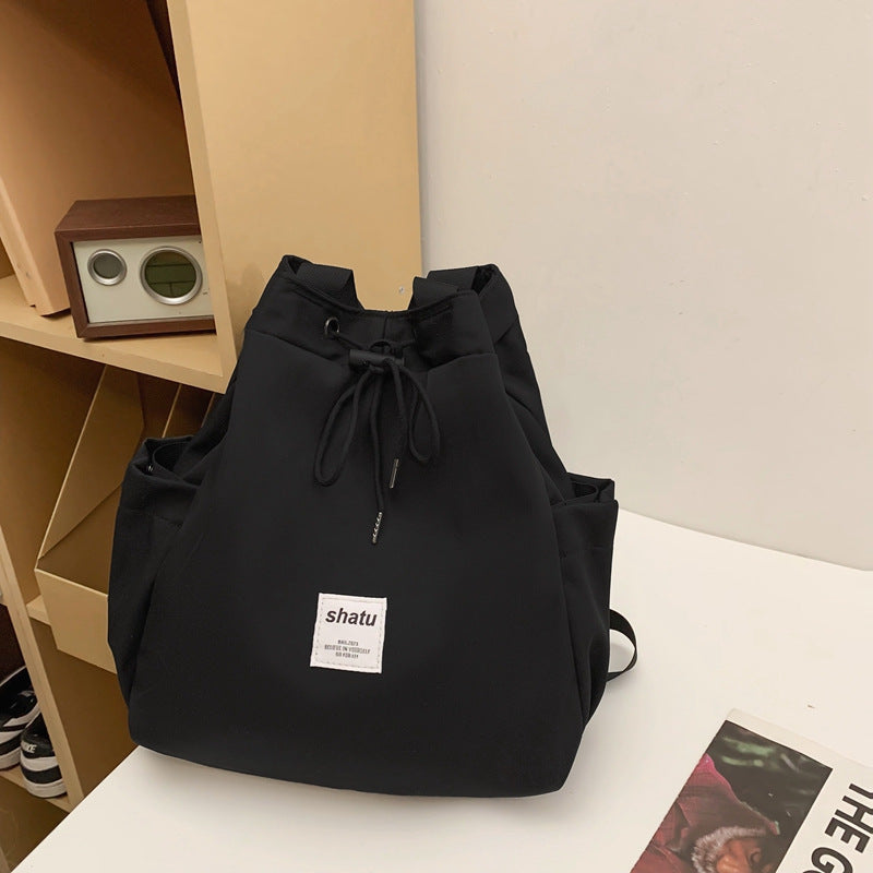 Harajuku Style Oxford Drawstring Lightweight Backpack
