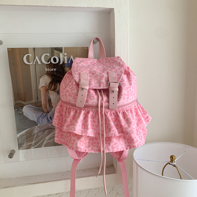 Korean Polka Dot Girls’ Backpack