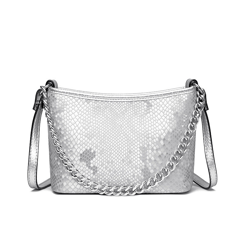 Seraphina Snakeskin Shoulder Bag