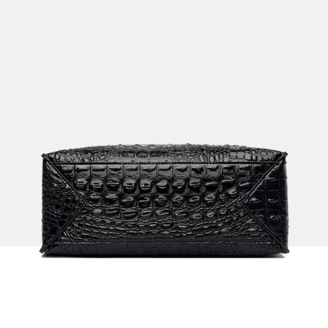 Trendy Crocodile Pattern Women's Handbag