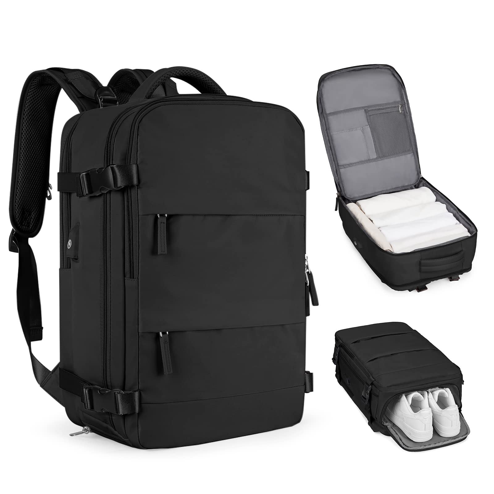 Multifunctional Nylon Girls Travel Backpack with Large Capacity