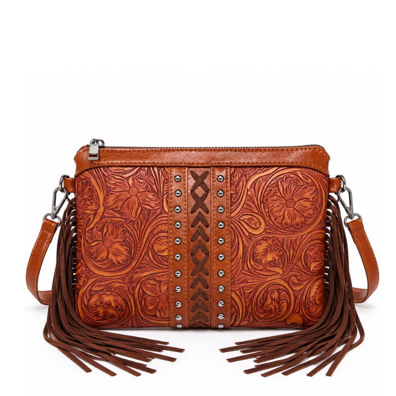 Boho Charm Women’s Tassel Crossbody Bag