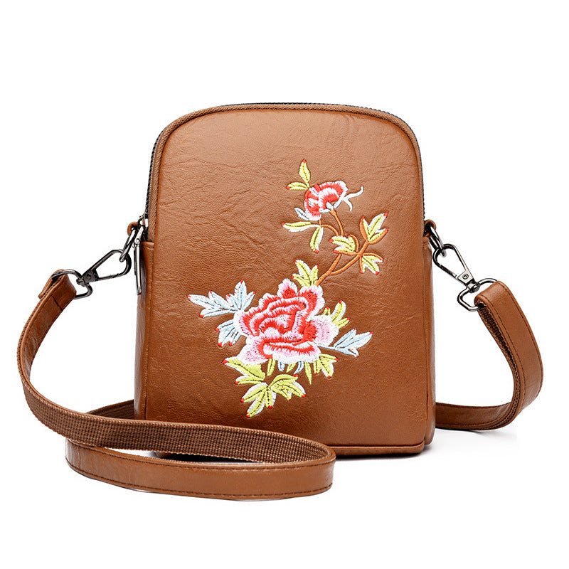 Floral Charm Crossbody Bag