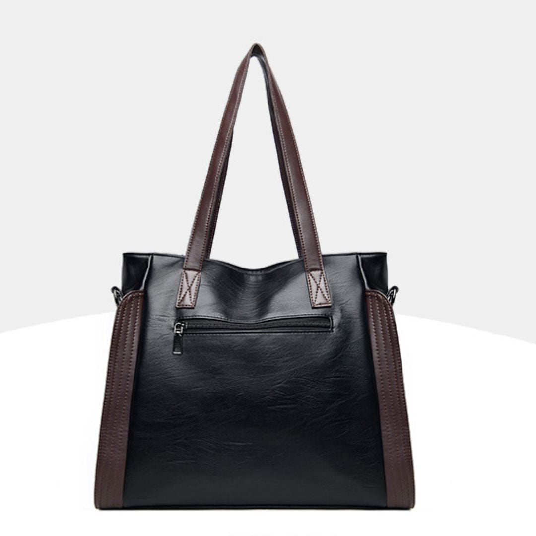 Soft Leather Large Capacity Fashion Tote Handbag