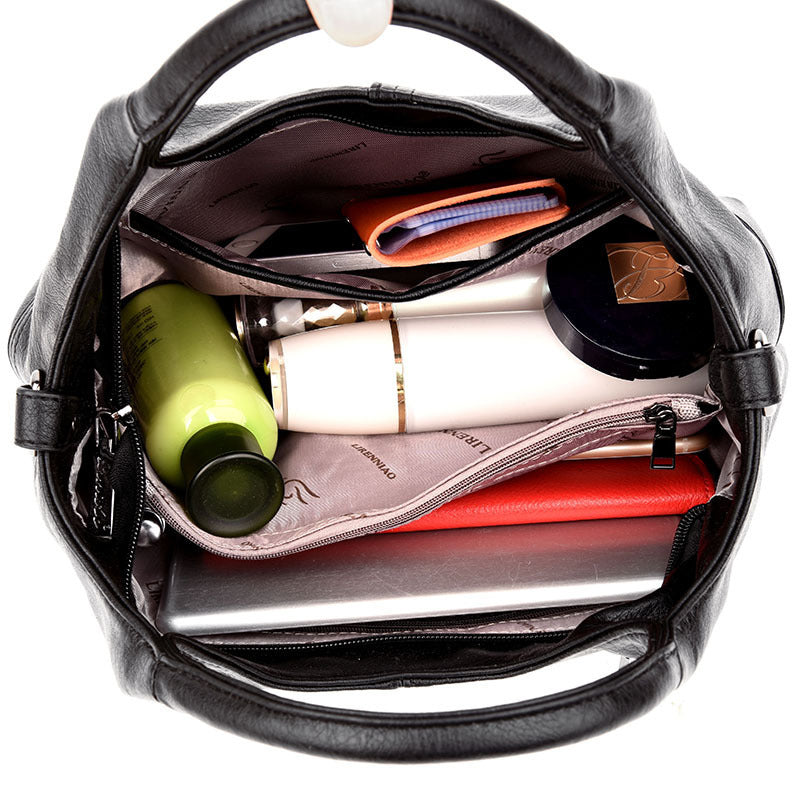 Fashion Soft PU Leather Large Capacity Shoulder Tote Bag