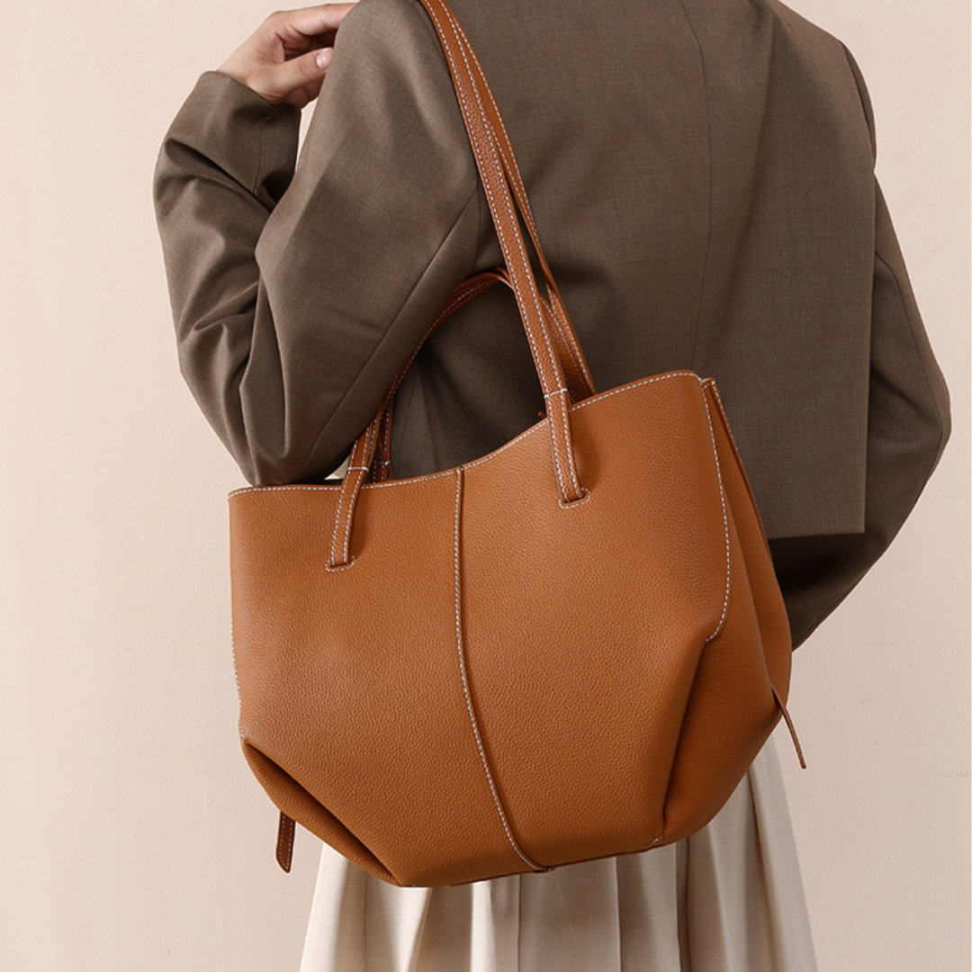 Top Layer Cowhide Women's Tote Handbag