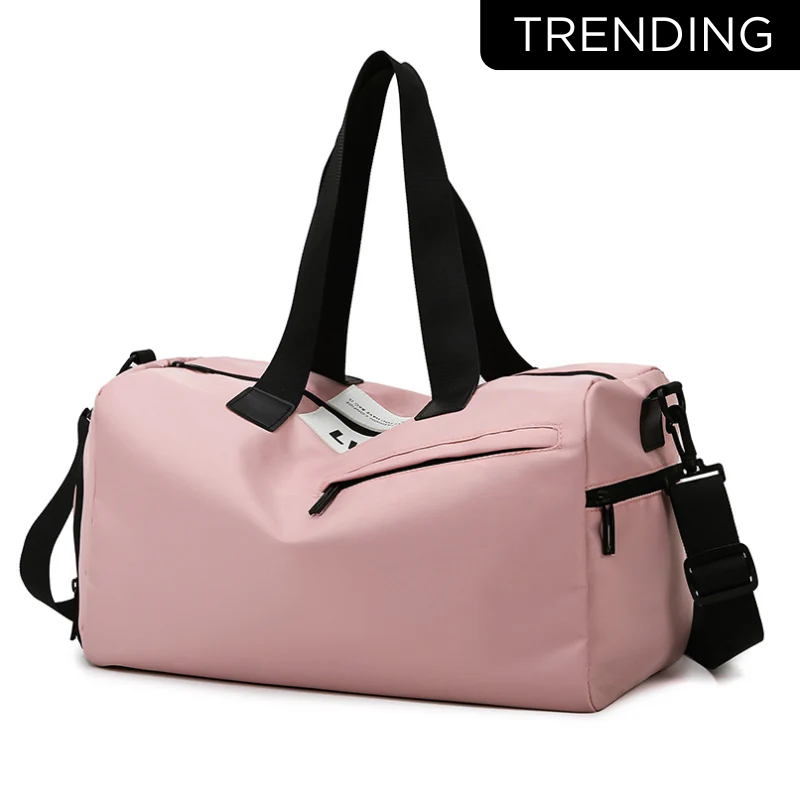 New Women's Oxford Cloth Fitness Bag with Independent Shoe Compartment