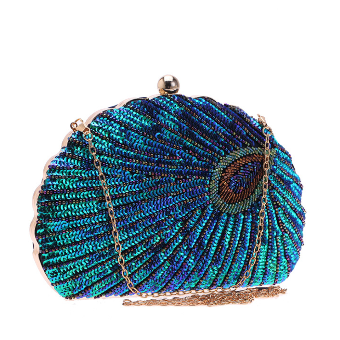 Retro Beaded Embroidery Evening Clutch Bag