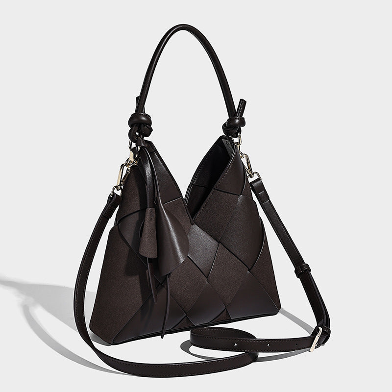 Woven Patchwork Women Shoulder Bag