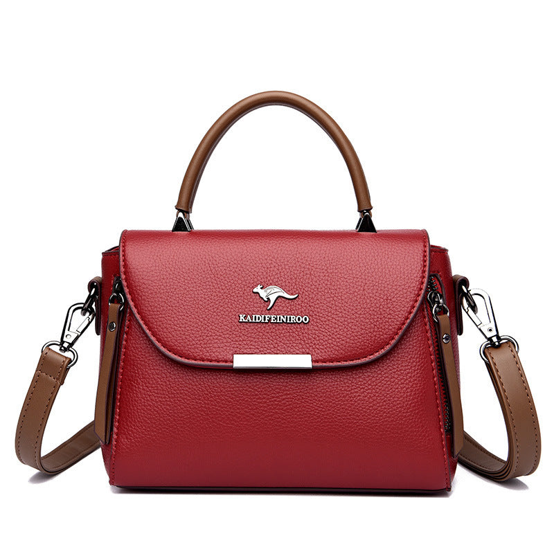 Fashion Contrast Color Women's Messenger Handbag