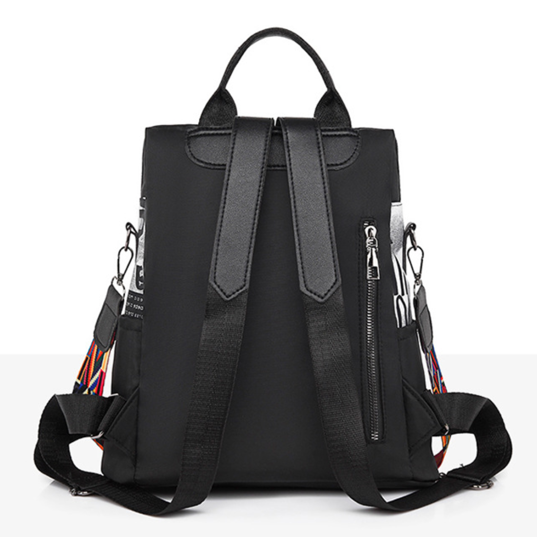 Trendy Contrast Oxford Cloth Lightweight Travel Backpack