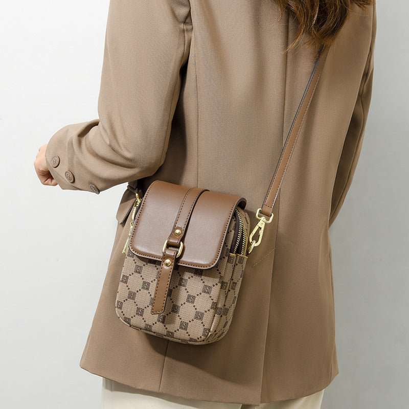 Mobile Phone Multi-Layer Crossbody Bag