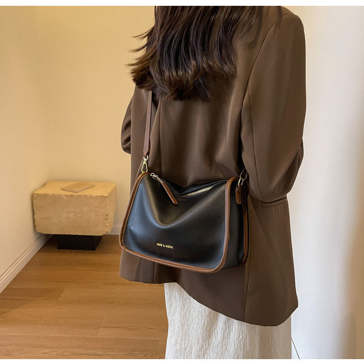 Brown Retro Underarm Shoulder Bag