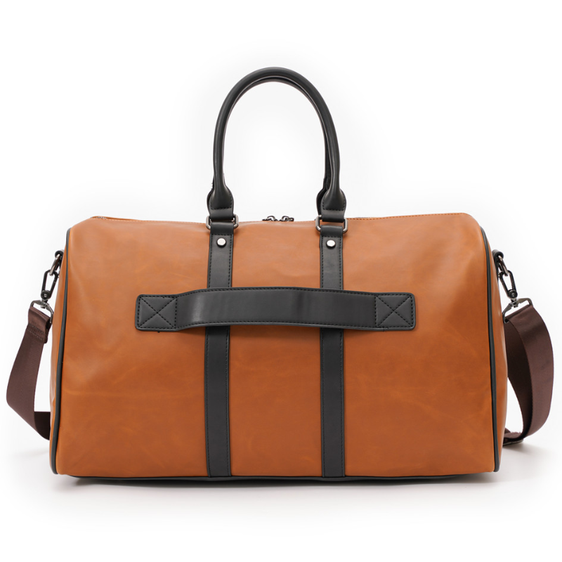 Retro Style Men's PU Leather Travel Duffle Bag