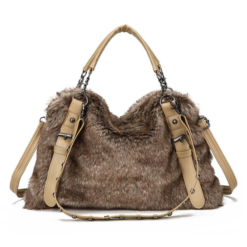 Style Velvet Wool Fashion Messenger Bag