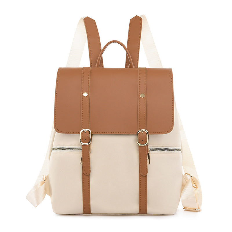 Retro Style Female Oxford Cloth Backpack