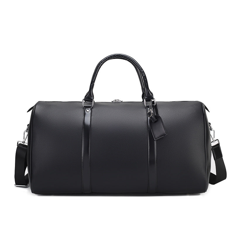 PU Leather Gym Bag with Wet and Dry Compartments