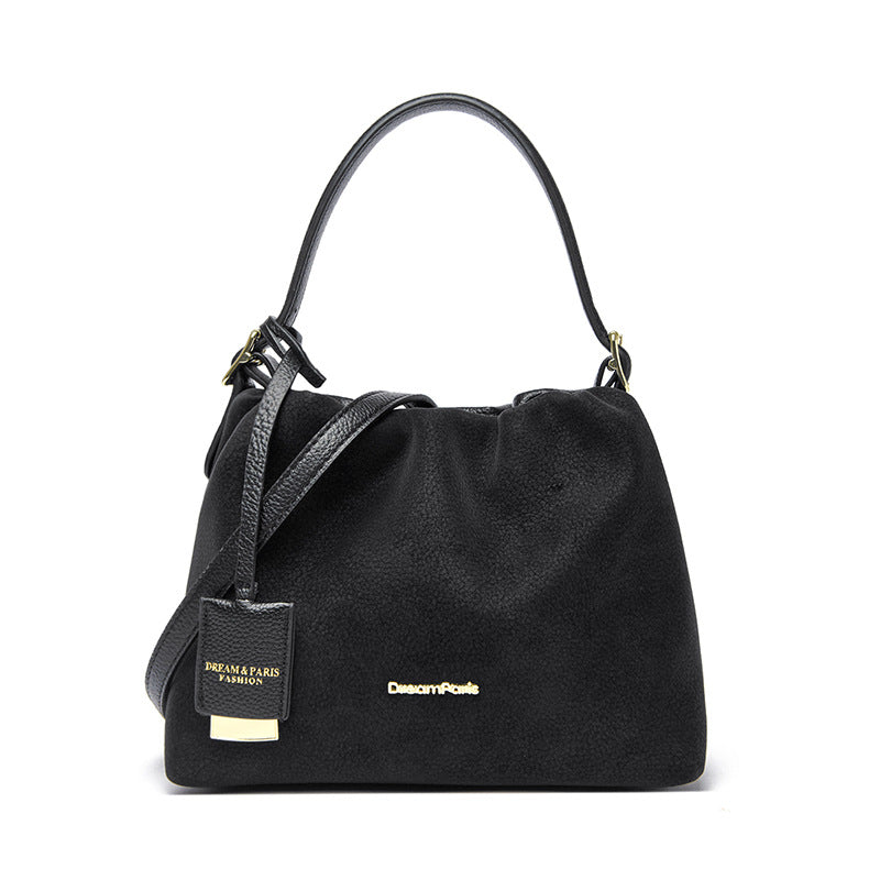 Cocoa Cloud Suede Handbag