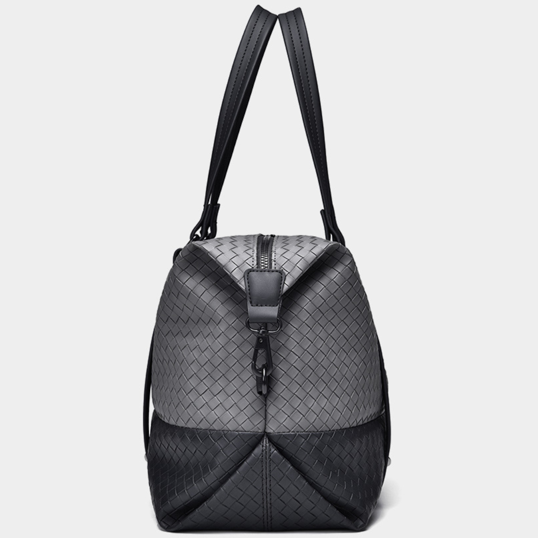 CateiKarrui Business Travel PU Leather Duffle Bag