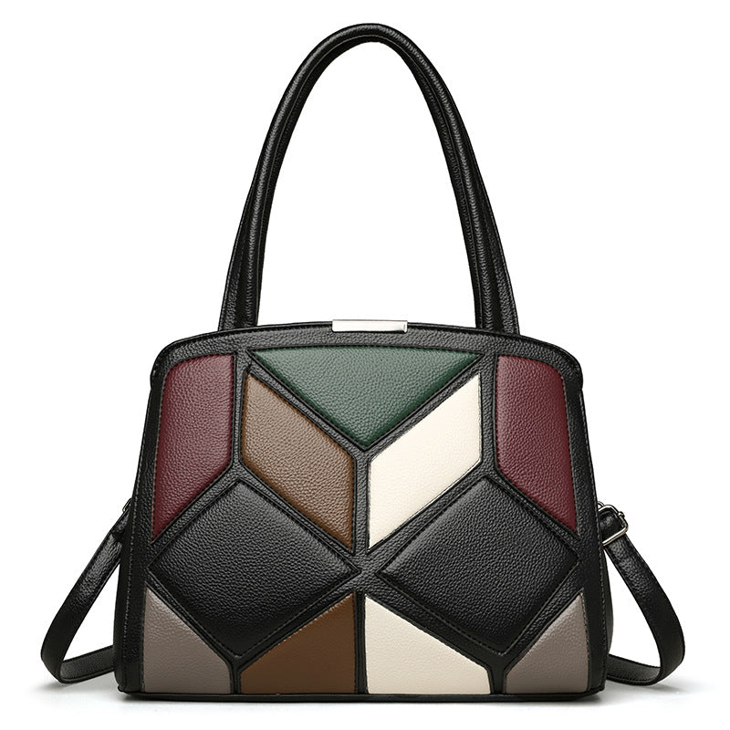 Geometric Heritage Shoulder Bag