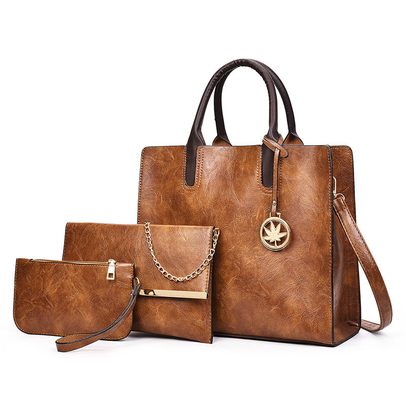 Soft Leather Niche Style Multi-Piece Bag Set