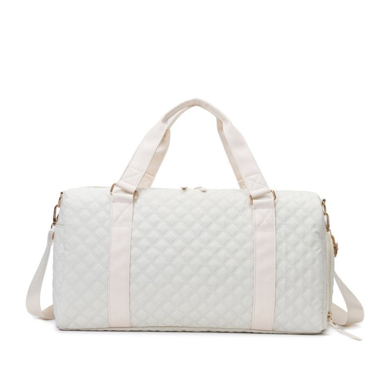 Chic Diamond Quilt Gym Duffel Bag