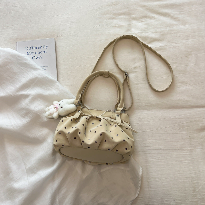 Pleated Polka Women’s Shoulder Bag