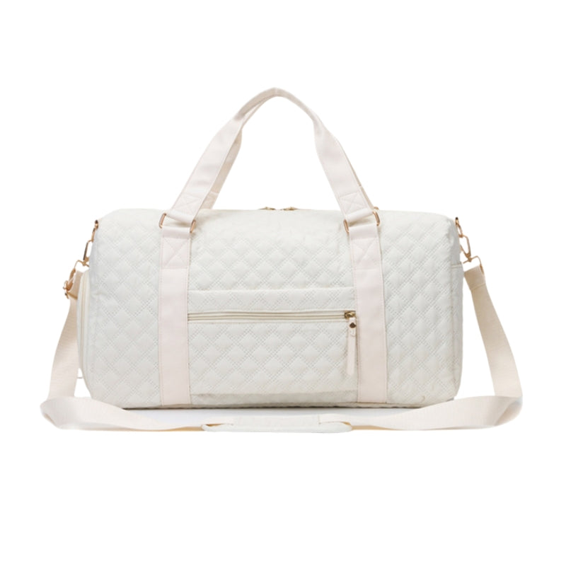 Chic Diamond Quilt Gym Duffel Bag