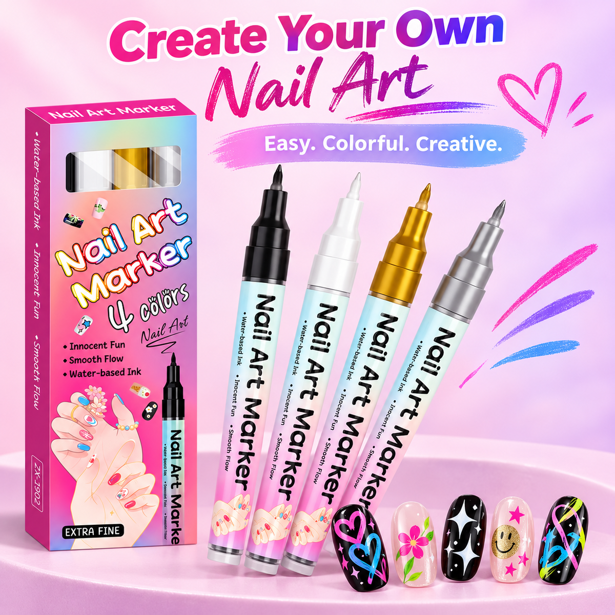 Dual-Tip Nail Art Pen