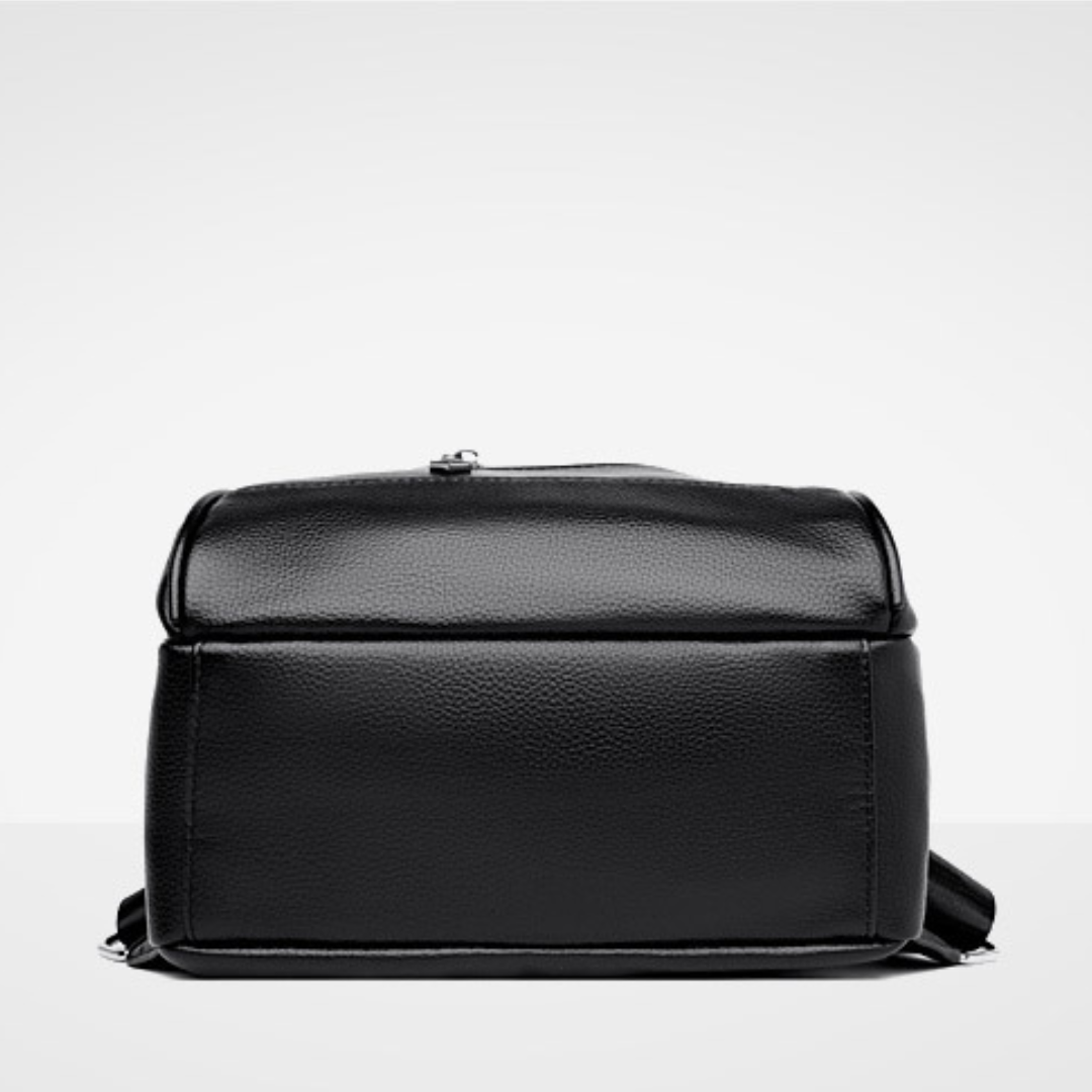 Trendy Soft Leather Unisex Backpack