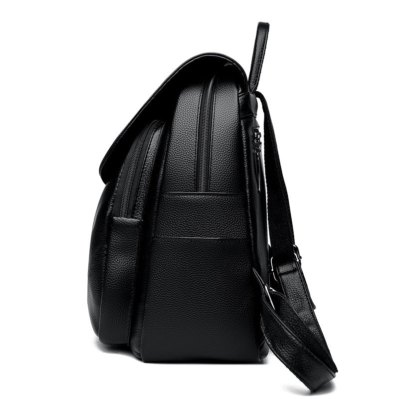 Textured Large Capacity Women's Backpack